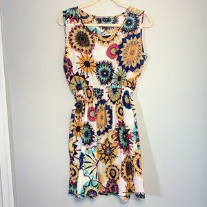 Boho sleeveless dress kaleidoscope  XXL